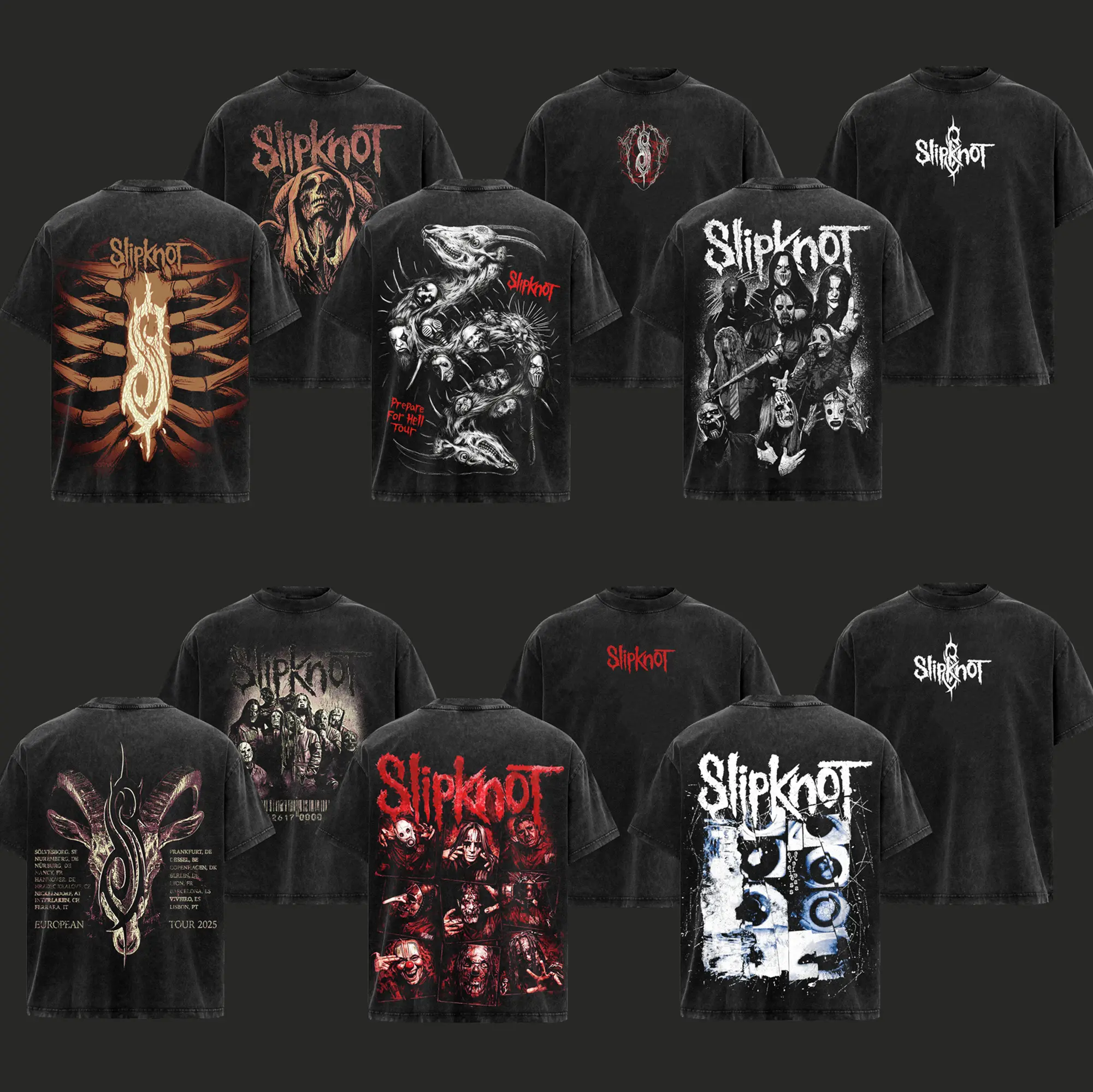 Collection Vintage Slipknot Band T-Shirt , Slipknot Numetal Band 