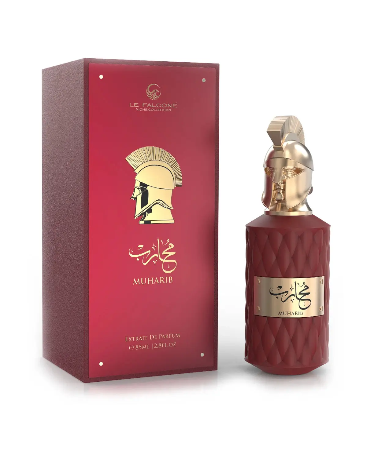 LE FALCONE Muharib Bold Fragrance Extrait De Parfum - 85ml (2.8 oz), Alcohol-Based Modern Musk Punchy Unisex Perfume
