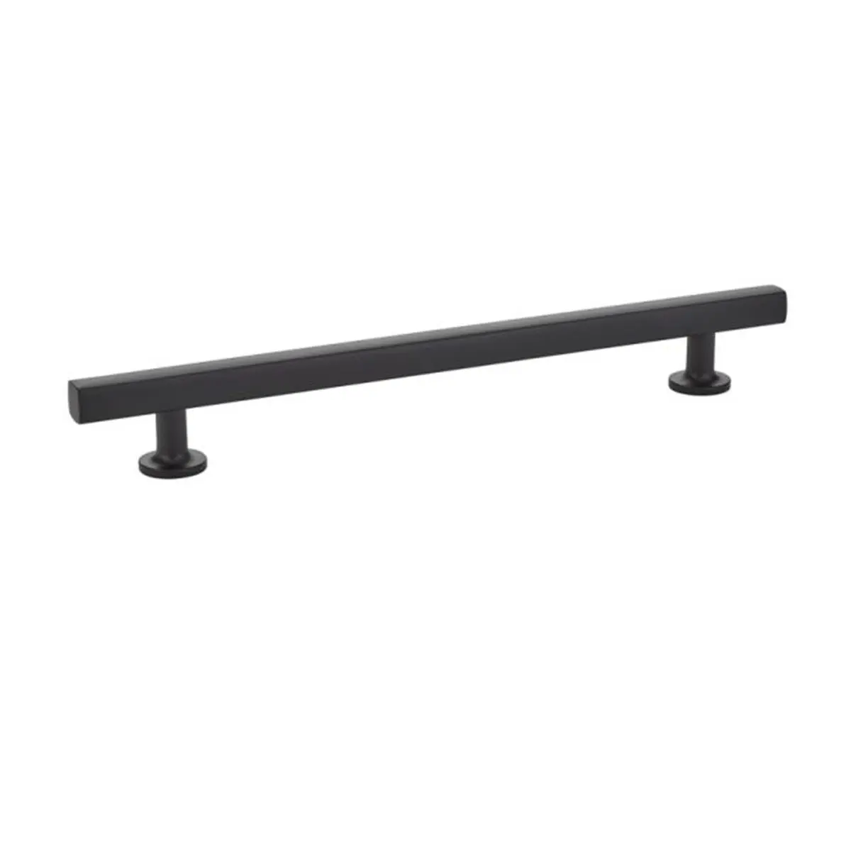 Emtek 86456US19 Brass Freestone Design Pull - 8 in., Flat Black, Urban Modern Door Hardware