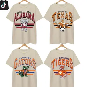 [Sale off 50%] Custom University Vintage College T-shirt, Vintage T-shirt All Teams , Classic Sport T-shirt, Gifts For Sport Cotton ELN