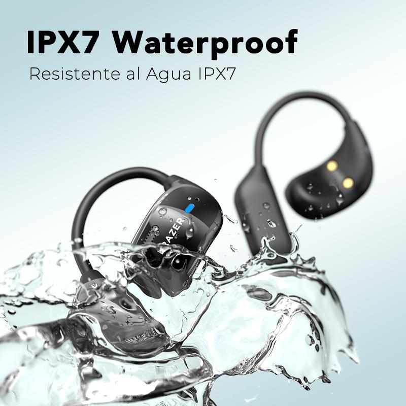 ERAZER XF23 Bluetooth Wireless Headset UV Disinfection Full Color Display Headphones OWS HIFI Stereo Full Color Display Headphones for Listening to Music and Calls, UV Anti-Virus Cleaning Headphones with Microphone