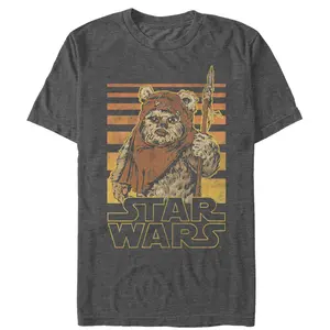 Men's Star Wars Wicket Ewok Stripes T-Shirt Men's Star Wars Wicket Ewok Stripes T-Shirt