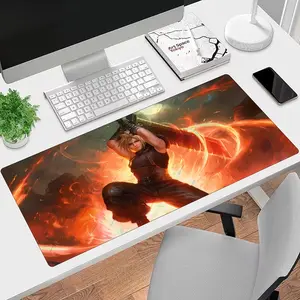 Final Fantasy VII Cloud Strife Gaming Mouse Pad - FF7 Rebirth Buster Sword XXL Large Desk Mat, Anime Keyboard Pad for Gamer Setup