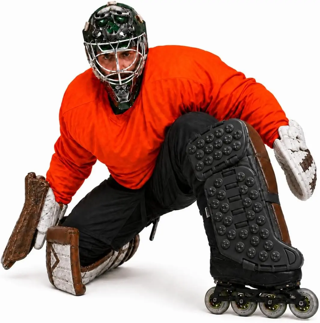 Rollie Goalie Sliders – Off-Ice Goalie Slide Plates for Roller, Ball, Street, DEK & Floor Hockey Play and Training
