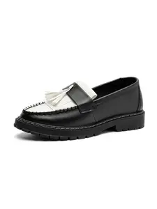 Men's Loafers Lace-Up Thick Sole Slip-On Fashion PU Leather Shoes, Youth Casual Driving Lazy Walking Shoes, Perfect Gift for All Seasons, Footwear