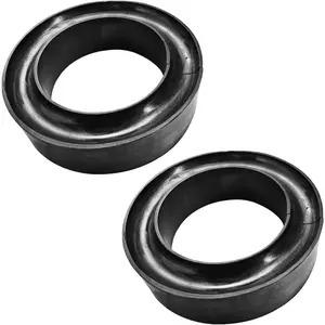 2 Pack Car Heavy-Duty Round Rubber Coil Spring Spacers, Universal Coil Spring Booster for Enhancing Spring Rate, Fits 5"&5.5" O.D. (2PCS)