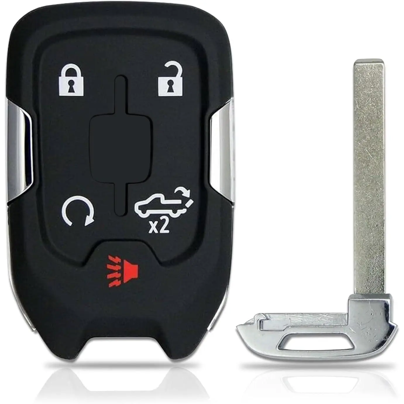 5-Button Keyless Entry Remote Control Key Fob Replacement for GMC Sierra, Chevy Silverado 1500/2500/3500 (2019-2022) | HYQ1EA, HYQ1ES | Automotive Cars Accessories, Accessories for Car, Aftermarket Replacement, 433Mhz