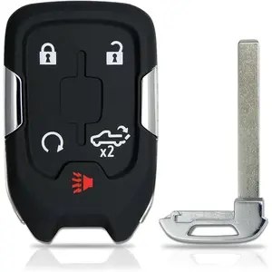 Key Fob Replacement Fits for GMC Sierra Chevy Silverado 1500 2500 3500 2019 2020 2021 2022 Keyless Entry Remote Control HYQ1EA HYQ1ES 5 Buttons