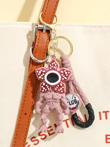 Stranger Things Demogorgon Keychain – Officially Inspired Demodog Keyring, Dimensional Creature Keychain for Backpacks & Bags, Perfect Gift for Netflix Fans
