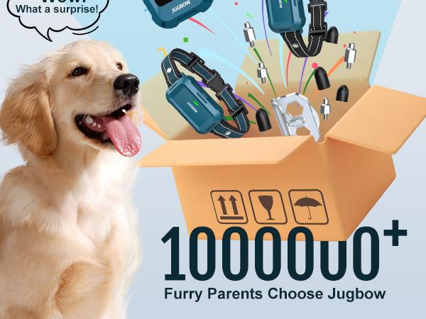 Jugbow Dog Collar-4200FT Dog Training Collar with Remote, IPX8 Waterproof E Collar for Dogs Training Rechargeable Collars for Large Security Lock, Rechargeable e-Collar Outdoor