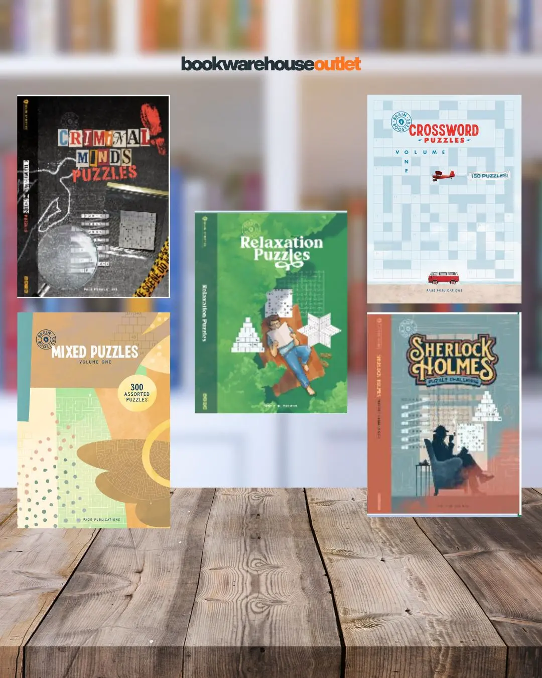 Brain Boosters Bundle 3 - 5-Pack Casual Activity Books for Puzzle Lovers, Including Crosswords, Puzzles, Wordsearch, Mixed Puzzles, Relaxation Puzzles