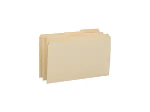 Smead 15434 File Folders, 1/3 Cut Reinforced Tab, Legal, Manila, 100/Box