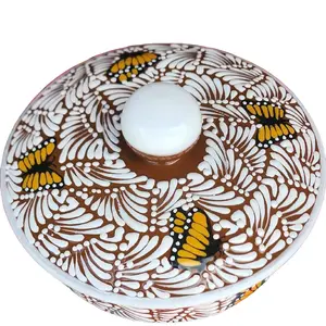 Talavera Large Tortilla Warmer Pottery Tortillero Kitchen Mexican Home Decor Handmade Handpainted Utensils Unique Design Birthday Gift for Her Coquette Limited Edition