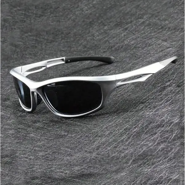 Men's Edgy Flat-Top Polarized Fashion Sunglasses - Modern Full-Rim Shades, Active Eyewear for Cycling, Driving, Summer Outdoor Use