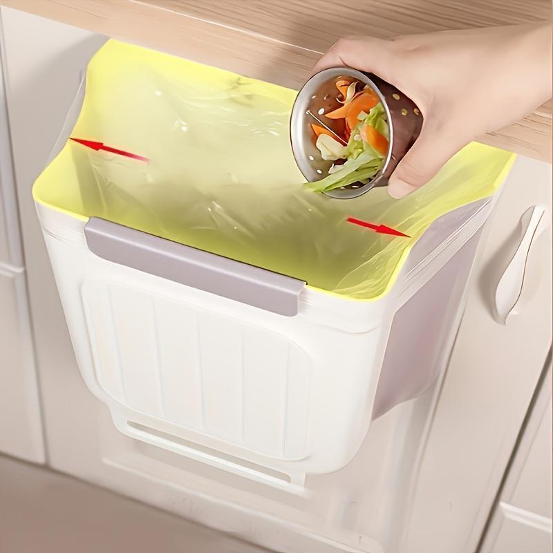 Foldable Kitchen Trash Can 11L , Hanging Trash Bin,Space-saving Hanging Garbage Can for Kitchen Cabinets, Kitchen Accessories,household items,trash cans for kitchen,Kitchen Accessories Trashcan