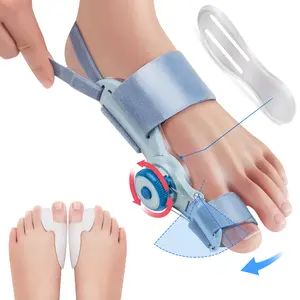 Adjustable Bunion Corrector for Women & Men, Orthopedic Big Toe Straightener with Anti-Slip Heel Strap, Comfortable Foot Support