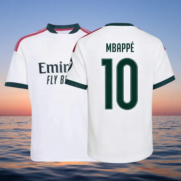2026 27 New Home White No.10 Mbappe Short Sleeved Soccer Jerseys