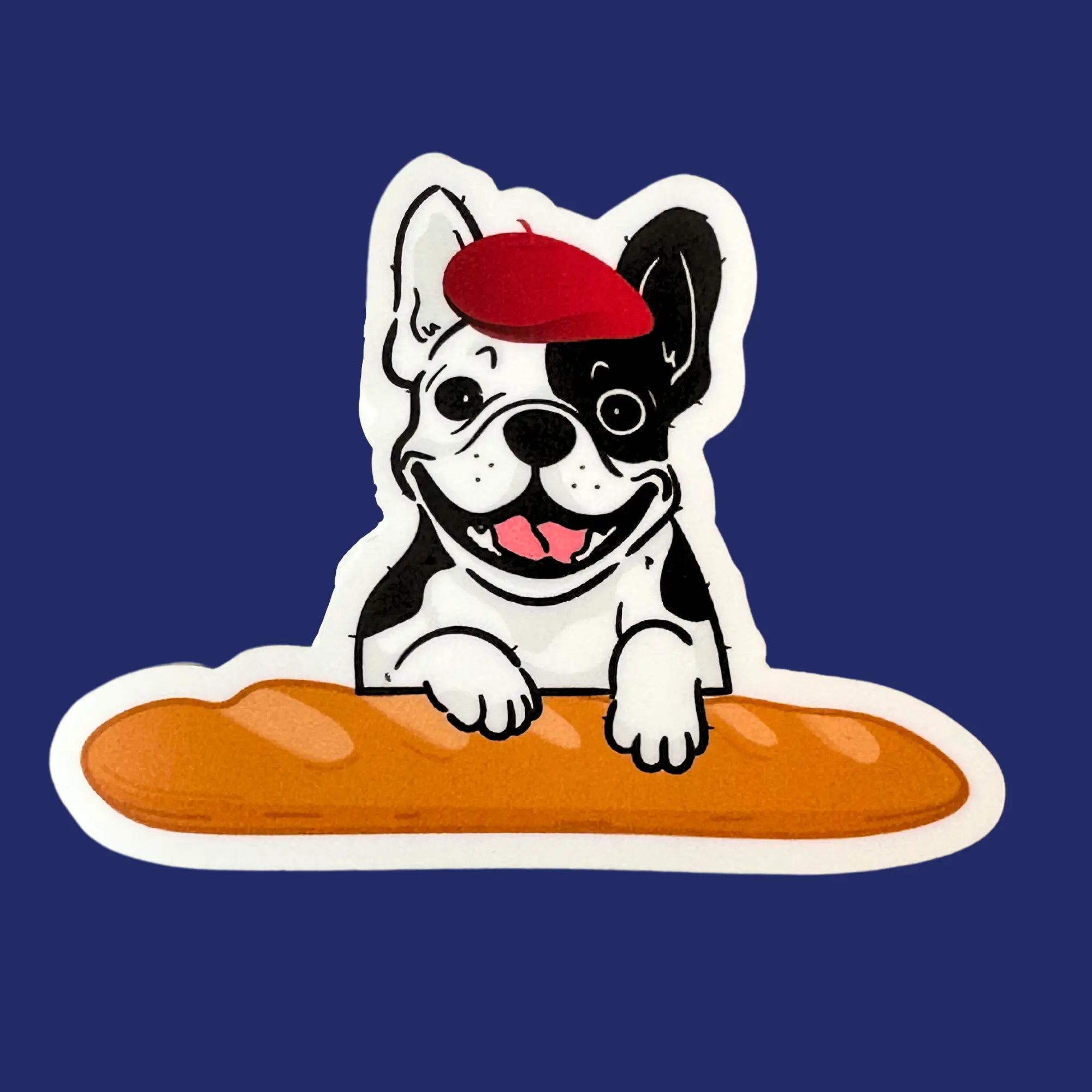 Frenchie Sticker - French Bulldog - French Sticker - Weather Resistant Sticker - Sticker for Water Bottle & Laptops