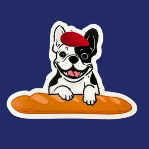 Frenchie Sticker - French Bulldog - French Sticker - Weather Resistant Sticker - Sticker for Water Bottle & Laptops