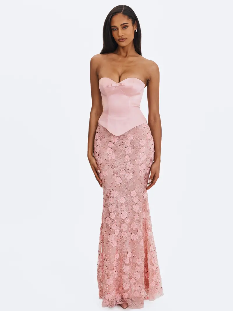 chinese dress ladies Eden Strapless Maxi Dress