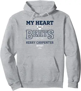 My Heart Beats for Kerry Carpenter Detroit Baseball MLBPA Pullover Hoodie