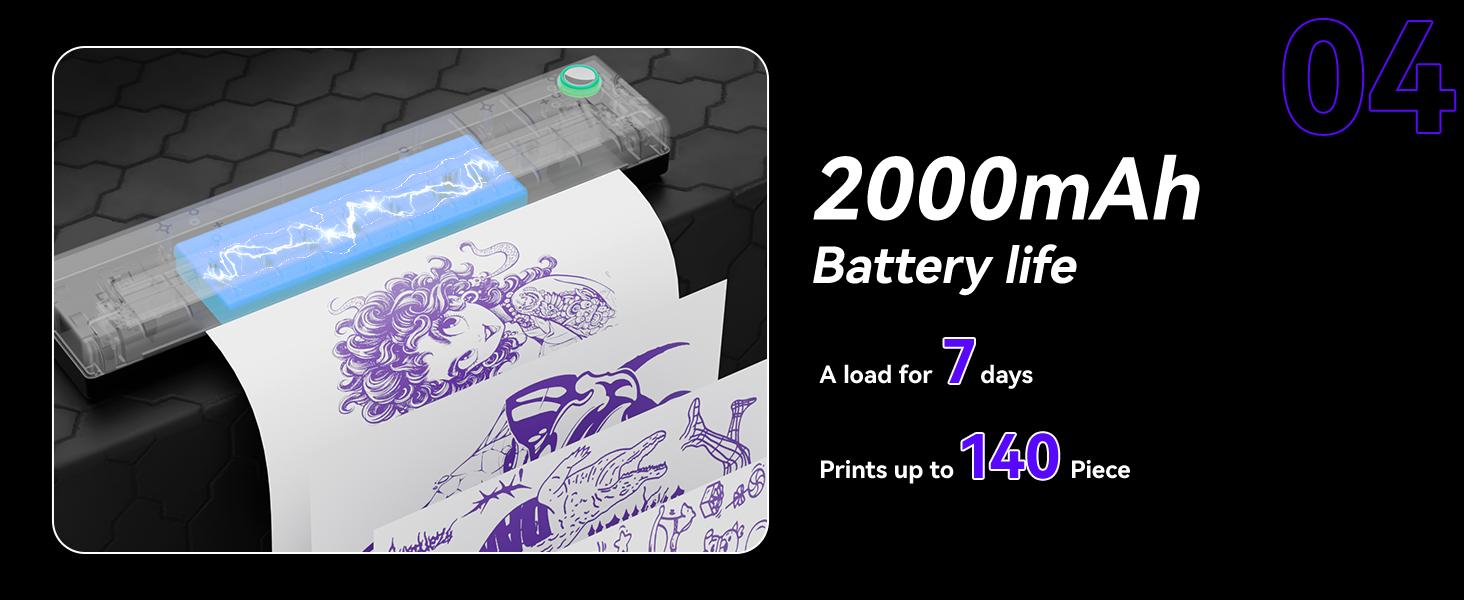 Tattoo Stencil Printer – Pino Wireless  Compact Thermal Tattoo Machine with Inkless Technology, 10pcs Transfer Paper, Compatible with Phone, Tablet & PC,Tattoo Supplies for Tattoo Artists & Beginners