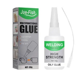 Jue-Fish Multi-Functional Ceramic Waterproof Transparent Glue (50g) Quick-Drying Universal Glue for Glass and Wood
