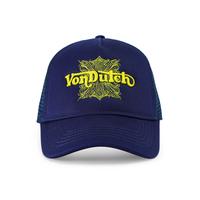 Von Dutch Foam 'Chopper' Trucker – Navy and Yellow