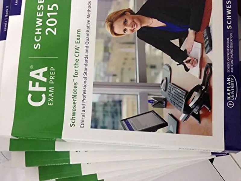 Used CFA Level 1 Exam Review Book Study Bundle - Kaplan Schweser 2015 Notes Package, Quicksheet, 6 Full Practice Exams by Kaplan University (Paperback, English), Books