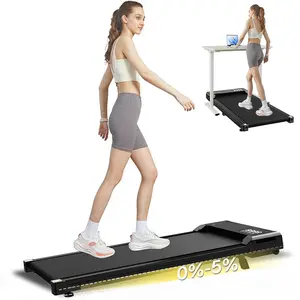 Walking Vibration Pad ,Vibrating Plate, Remote Control & APP, Lightweight Under Desk Treadmills For Home & Office，Walking Pad Treadmill with Manual Incline, LED Display, 265LBS Weight Capacity