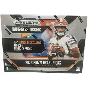 2023 Panini Prizm Draft Picks Mega Box - 6 Packs with Exclusive Red Ice or Red Flash Prizms