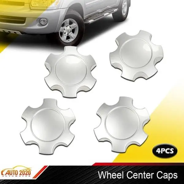 4pcs 10-Spoke Aftermarket Truck Wheels Hub Centre Caps, Wheel Covering Auto Replacement Parts for Toyota Tundra & Sequoia (2003-2007), Part No. 56069440