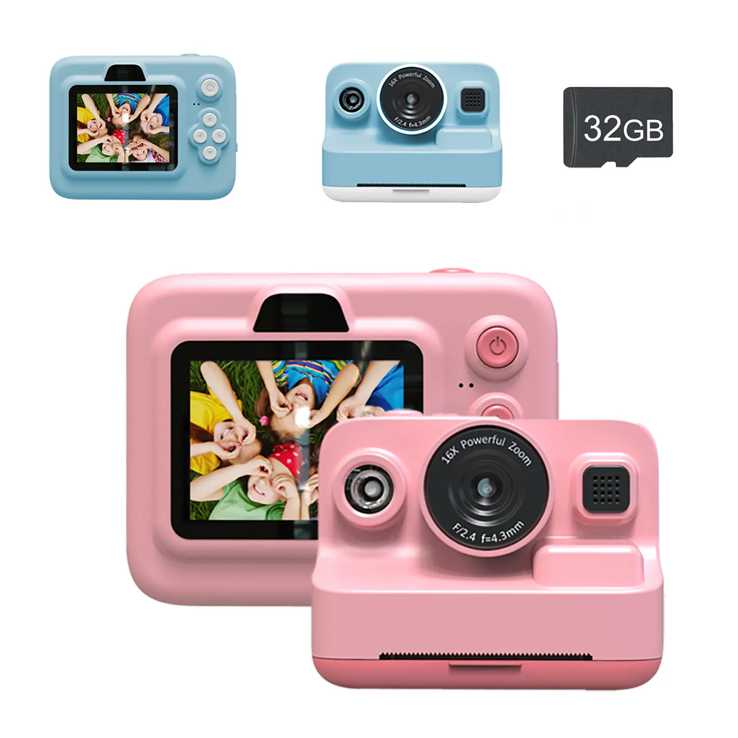 Creative Instant Print Camera for Kids, Portable Camera, Capture Moments Anytime, Fun Photography Toy, Perfect Gift for Children, Easy-To-Use Compact Design