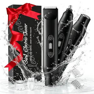 [DOCHEN] Bikini Trimmer for Women, Electric Shaver and Razor Rechargeable 2-in-1/3-in-1 Body and Facial Epilator, Dual Heads for Painless Trimming of Pubic Hair, Face, Underarms and Legs, Waterproof. Gift for Man Shaving Grooming