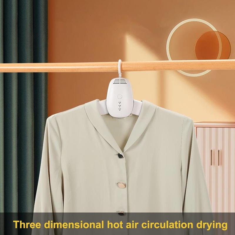 Electric portable dryer - Mini dryer, ultra quiet motor portable dryer, foldable clothes rack, three-layer travel timer, suitable for business travel