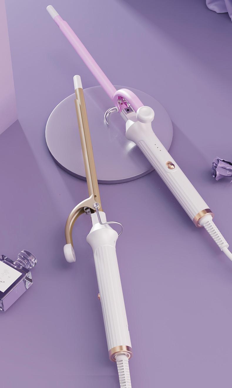 9mm curling iron for wool-like tight curls, mini hair curler, dorm-friendly hair styling tool