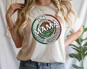 Playera La Mamá Más Chingona, Regalo Para Mamá Cotton