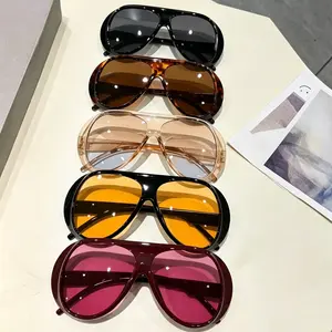5Pcs Y2K Streetwear Women Sunglasses, UV Protection Plastic Eyewear, Casual Shades for Beach Vacation Driving Night Outfit, Summer Anti-UV Fashion Accessories