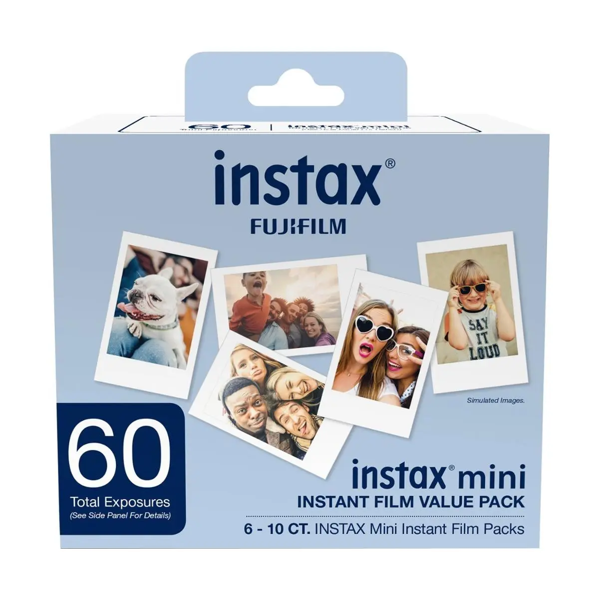 Fujifilm Instax Mini White Instant Film, 60 Exposures