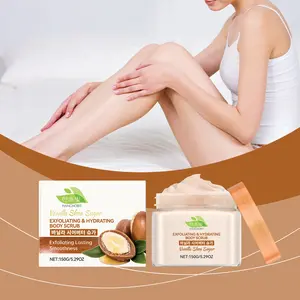 2-Bottle Set - Vanilla Shea Butter Body Scrub, Daily Gentle Nourishing Body Scrub