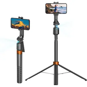 Auto   Phone Tripod, 360? Rotation  Holder with  Remote & Sturdy  Alloy Build, Universal Streaming Tripod for  Android YouTube  Vlog and Video Calls