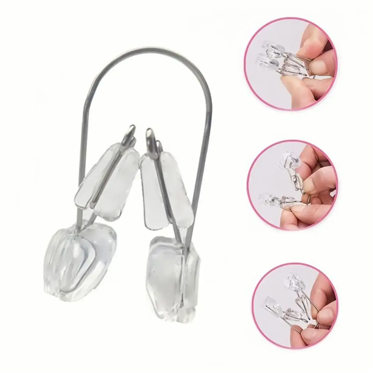 2-in-1 Ice Roller & Nose Shaper, Reusable Adjustable Transparent Tool for Cooling Therapy, Contouring & Puffiness Reduction