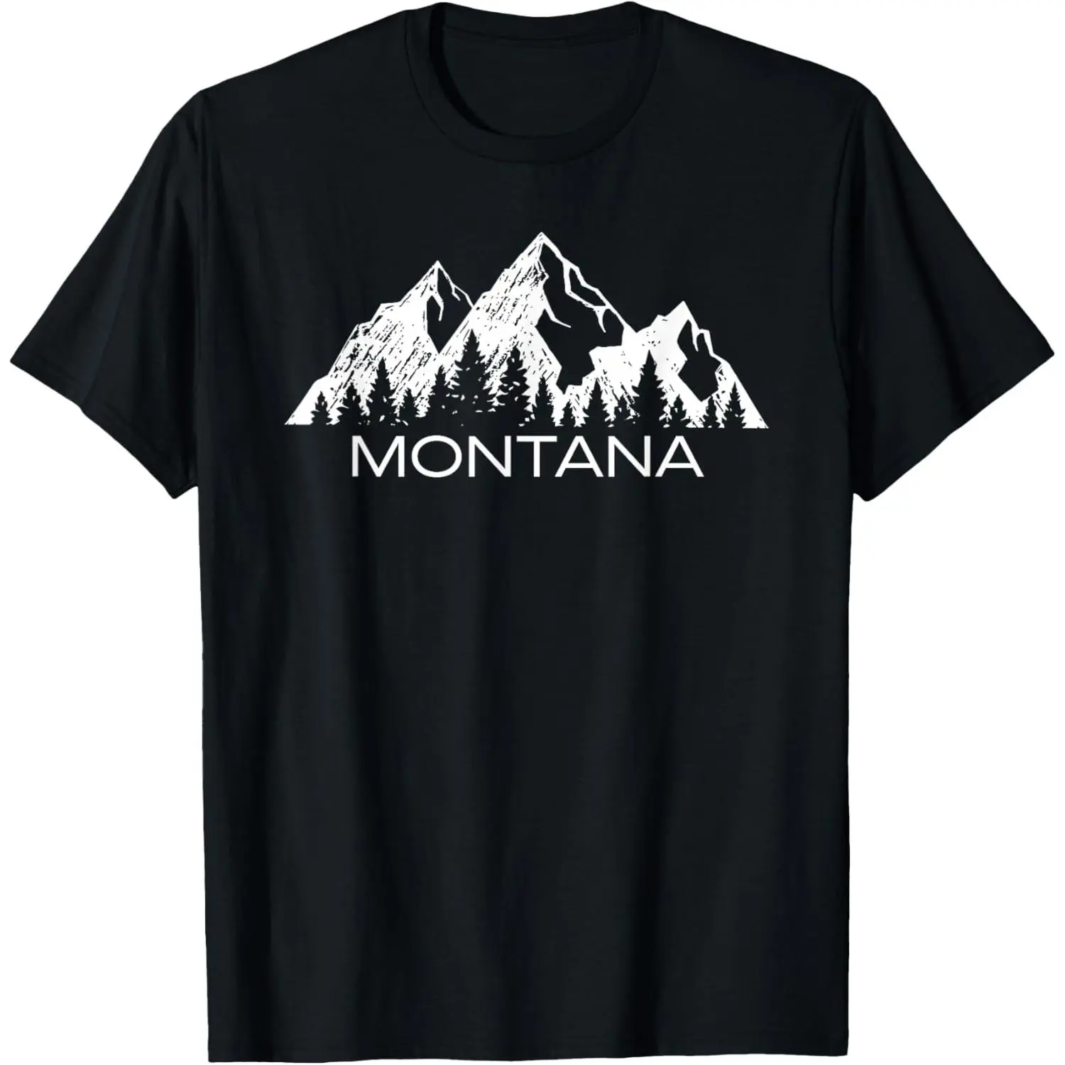 100%cotton Montana | Montana Mountain Gift | Cool Montana T-Shirt