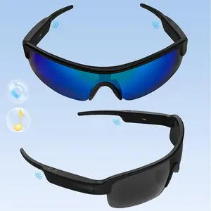 Smart Audio Glasses, Wireless Smart Glasses, Stereo Audio Amplification Smart Glasses, Low Latency UV Protective Glasses for Outdoor Sports, Traveling, Shopping, Electronic Gadgets