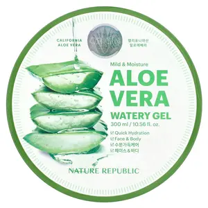 Nature Republic Mild & Moisture, Aloe Vera Watery Gel, 10.56 fl oz (300 ml) Nature Republic Mild & Moisture, Aloe Vera Watery Gel, 10.56 fl oz (300 ml)