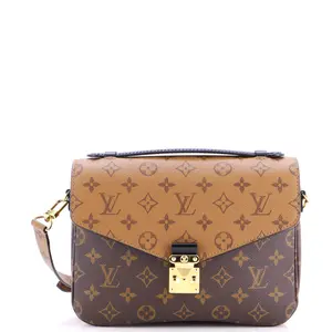 Pre-owned Louis Vuitton material Messenger Bags Pochette Metis Reverse Monogram Canvas by Rebag