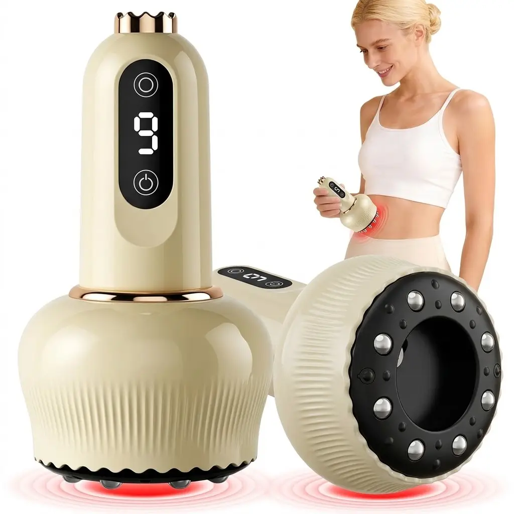Electric Cupping Massage Device, 3D Vacuum Therapy Massager with Gua Sha for Back Pain Relief and Circulation Boost - Ideal for Neck & Body, 3D Vacuum Massage Devices, Back Health Solutions, Home Vacuum Therapy