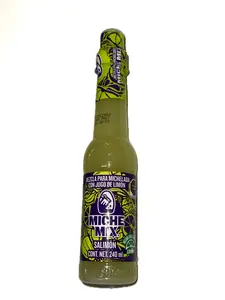 Miche Mix Salimon 240 ml | Michelada Mix Sauce with Lime Juice – Salimón Flavor 240 ml (Ready-to-Use Beer Cocktail Mixer)