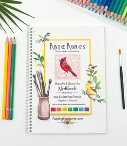 Painting Passports North American Songbirds Edition I Adult Coloring Book With Tutorials