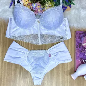 Set de brasiel y panty  Sirena Brasilera  for Women - Womenswear Women's Sexy Lingerie Comfort Clear Elegance adjustable strap Lace soft comfortable underwear girls women's